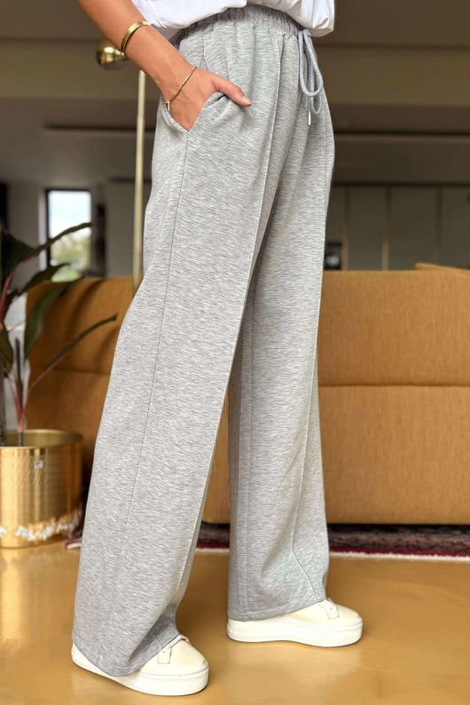 Made in Italy Cricket City Seamed Jogger Grey Marl